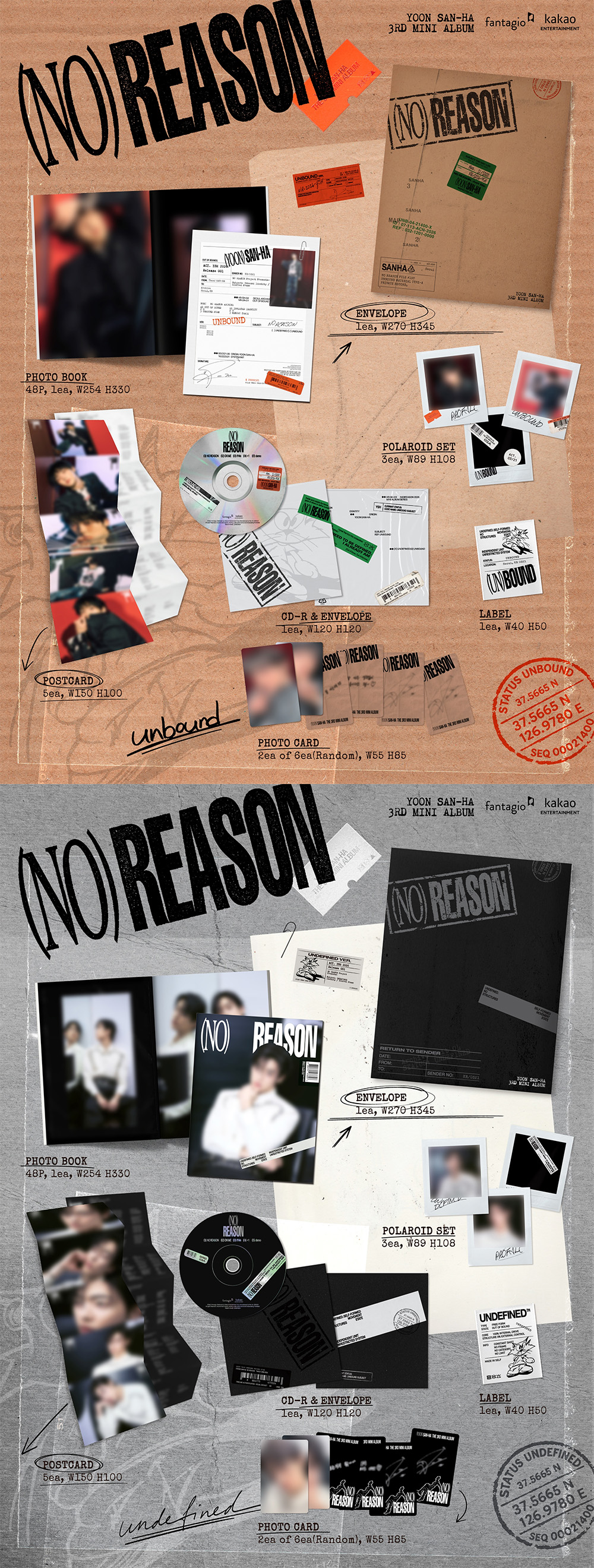 [Ktown4u Special Gift] [2CD SET] YOON SAN-HA (ASTRO) - 3rd Mini Album [NO REASON]